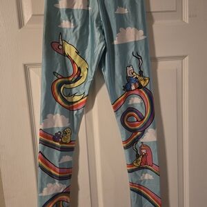 Colorful Adventuretime Print Leggings